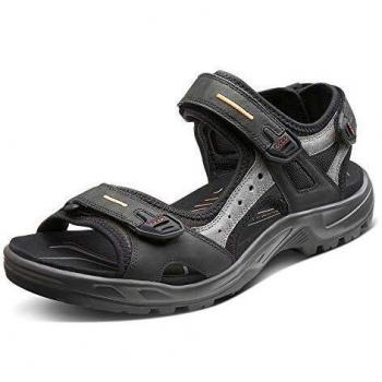 ECCO Men's Offroad Velcro Sandal - Black - Size 48