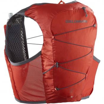 Salomon Active Skin 8 Set Chaleco de Hidratación Running Rojo/Gris