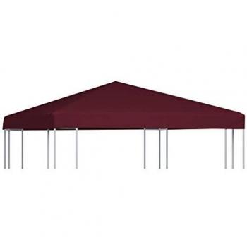 Toile supérieure de gazebo 310 g/m² 3x3 m Bordeaux