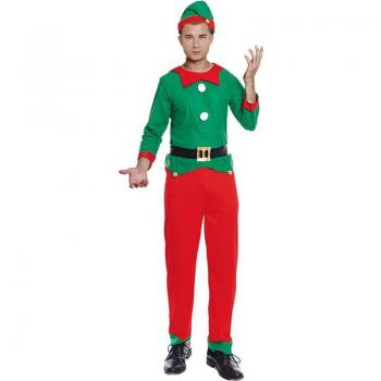 Disfraz de Elfo de Navidad Ayudante de Papá Noel para hombre en Partilandia