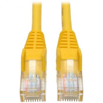 Tripp lite cat5e 350mhz snagless molded patch cable rj45 mm yellow 15ftn001015yw