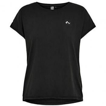 Only Onpaubree SS Loose Training tee-Opus Camisa Deportiva, Negro