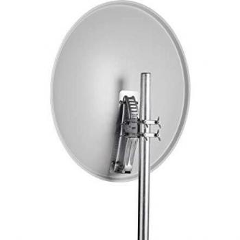 Antena Parabólica Triax TDA 80LG de Aluminio 80cm, Frecuencia 10,7 - 12,75 GHz, Color Gris Claro