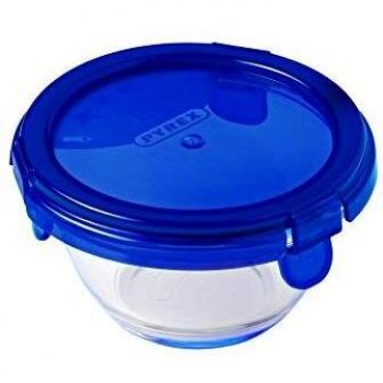 PYREX Mini Bol con Tapa 0,20L Cook&GO, Acero Inoxidable, Multicolor