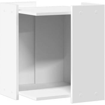 Mueble arenero para gatos madera ingeniería blanco 42x42x51 cm