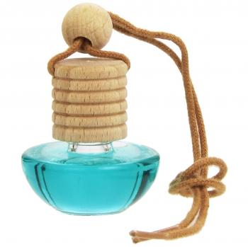 Ambientair. Ambientador para coche Océano. Ambientador sin alcohol con tapón de madera. Fragancia suave y duradera que no causa mareos ni irritación. Ambientador de 6ml, una unidad