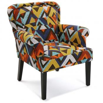 Versa 19501337 Sillón Dover, 89x71x72, Poliéster, Multicolor, Butaca, Orejero