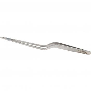 Walter 1286 - Pinza de acero inoxidable acodada para emplatar, 20 cm