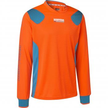 Derby Star Niños Aponi Pro Camiseta de Portero, Infantil, Color Orange Petrol, tamaño 116