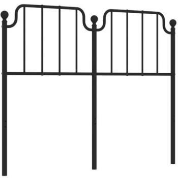 Cabecero de metal negro 120 cm