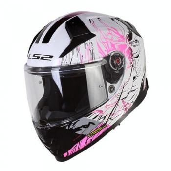 Casco Integral LS2 FF811 Vector II DARFLO Blanco-Rosa