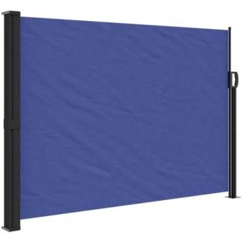 Toldo lateral retráctil azul 140x300 cm