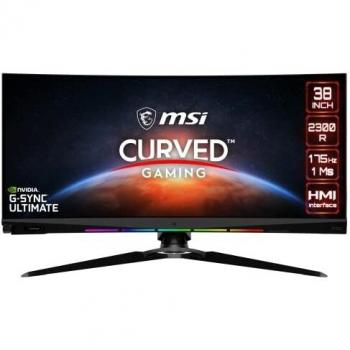MSI Optix MEG381CQR Plus 37.5 LED Rapid IPS UWQHD+ 175Hz G-Sync Ultimate Curvo Monitor Gaming