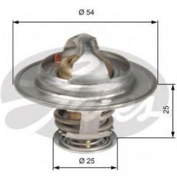 Termostato GATES TH13076G1, tipo refrigerante, diseñado para mantener la temperatura óptima del motor, fabricado con materiales de alta calidad para garantizar durabilidad y precisión en el control térmico