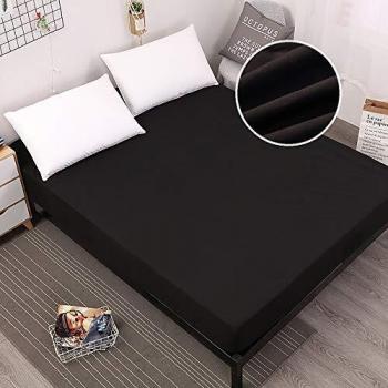PICTURESQUE Protector de Colchón Impermeable Funda de Colchón Cubre Colchón Transpirable 90X200cm Negro