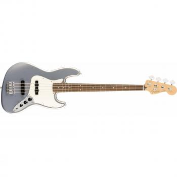 Bajo Eléctrico Fender Player Jazz con Diapasón de Pau Ferro - Plateado