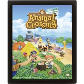 Póster 3D Animal Crossing New Horizons Decorativo de Colección Verano/Primavera Merchandising Oficial Nuevo