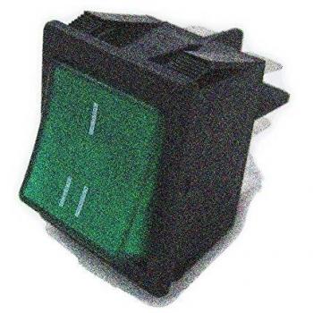 Electro dh 11.405.CL/NV - Conmutador basculante luminoso empotrable con tecla de color Verde rotulada