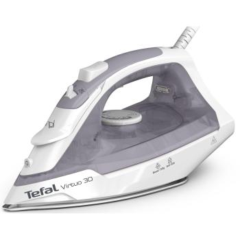 Plancha de Vapor Tefal Virtuo 30 FV2C43E0, Cerámica, 2000W, Gris y Blanco