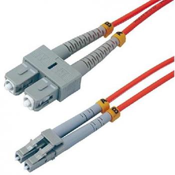 MCL 5m SC/LC Cable de Fibra optica OM2 Red,Grey - Cable de Fibra óptica