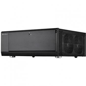 SilverStone SST-GD10B - Grandia HTPC ATX Carcasa de Ordenador, Rendimiento silencioso con Alto Flujo de Aire, Negro
