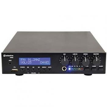 Amplificador Mezclador Compacto Adastra UM60 60W con Bluetooth, USB y FM 100V