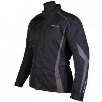 Nuevo Spada Moto textil chaqueta planeta negro/gris, XXL