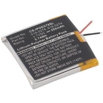 3.7V 0.1Ah LiPo Battery for Apple iPod Shuffle G2/G3