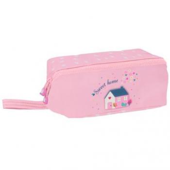 Estuche Escolar Glow Lab Sweet home Rosa 22 x 10 x 10 cm
