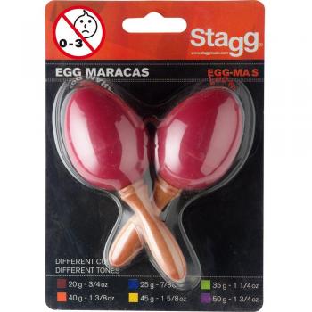Maracas de Huevo de Plástico Rojas Stagg