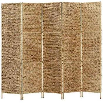SengentoStyle Kamerscherm met 5 panelen 193x160 cm waterhyacint