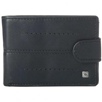Rip Curl Stitch Clip PU Slim Monedero, 10 cm, Negro