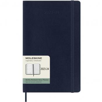 Agenda Large Moleskine 18 Meses Semana Vista Azul Zafiro