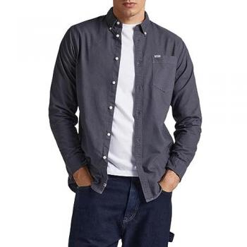Camisa de Hombre Pepe Jeans Fabio Gris Sostenible de Algodón Manga Larga Casual