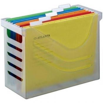 Jalema Atlanta Silky Touch Office Box Complete with 5 Files - White