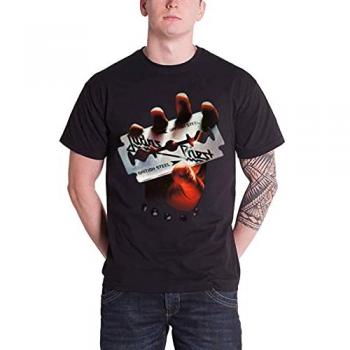 Camiseta Metálica Masculina Judas Priest - British Steel - ROCK OFF - XL - 100% Algodón