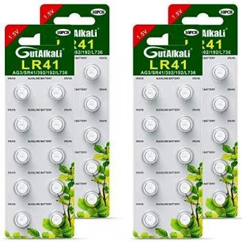 Paquete de 40 pilas alcalinas Pila de botón celular LR41 AG3 Paquete de 40 baterías