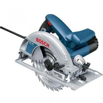 Sierra Circular Profesional Bosch GKS 190 de 1400W con Disco de 190mm, Color Azul