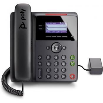 POLY Edge B30 IP Phone Negro con pantalla LCD de 4 líneas y capacidad PoE