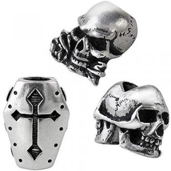 Alchemy Gothic Janus/Coffin/Alchemist Hombre Adorno para la Barba Standard Peltre