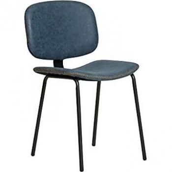 Silla Ares Azul Piel sintetica / metal 48x5279x45cm