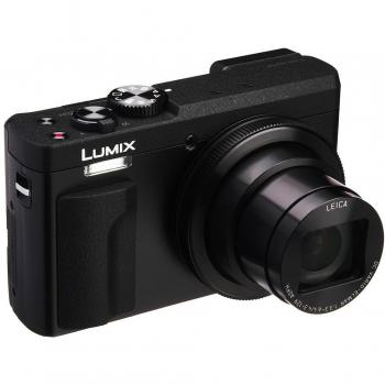 Cámara digital compacta Panasonic Lumix TZ90 30x con grabación de vídeo óptica 4K color negro