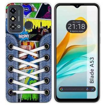 Funda de Silicona para Zte Blade A53 con Diseño de Zapatillas 14 y Dibujos