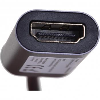 Adaptador USB-C a HDMI 4K Unitek V1420A, streaming con HDCP2.3, compatible con dispositivos como Mac habilitados para USB-C, XPS y Surface, plug & play, color gris espacio