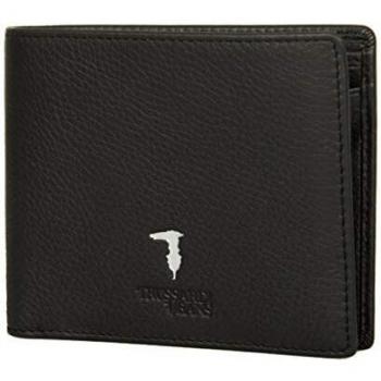 Trussardi Jeans Cartera hombre cuero artículo 71W00004 2P000181 WALLET CREDIT CARD COIN POCKET TUMBLED - cm.12x9,5