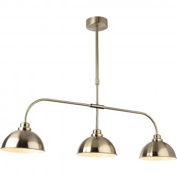 Lámpara colgante Eagle 3 luces Latón envejecido, diseño vintage, acabado en latón envejecido, tres bombillas (no incluidas), ideal para iluminación de espacios modernos y clásicos