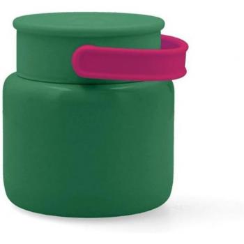 Termo Sólidos Quid Sarao 800ML Azul Brillo, Doble pared acero inox 18/10, Tapón antifugas, Mosquetón para facilitar movilidad, Térmico frío/calor hasta 12 horas, Libre