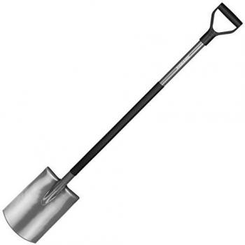 Fiskars Pala redondeada para suelos blandos, Longitud: 125 cm, Gris/Negro, 1001411