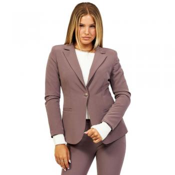 Gray Women's Polyester Blazer - Size S