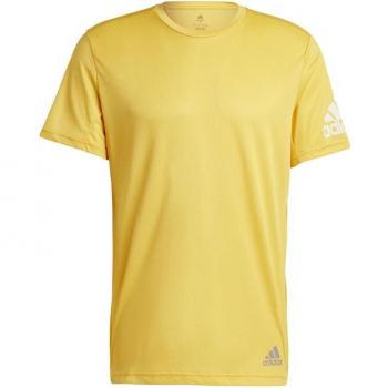 Camiseta de Running Adidas Run It Tee M Amarillo para Hombre IC7647